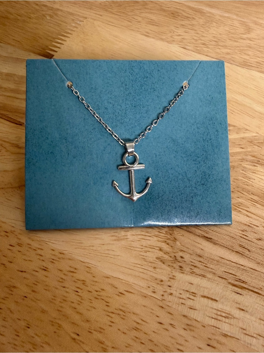 Effy Anchor Pendant Necklace Silver Tone NWT - Picture 2 of 4